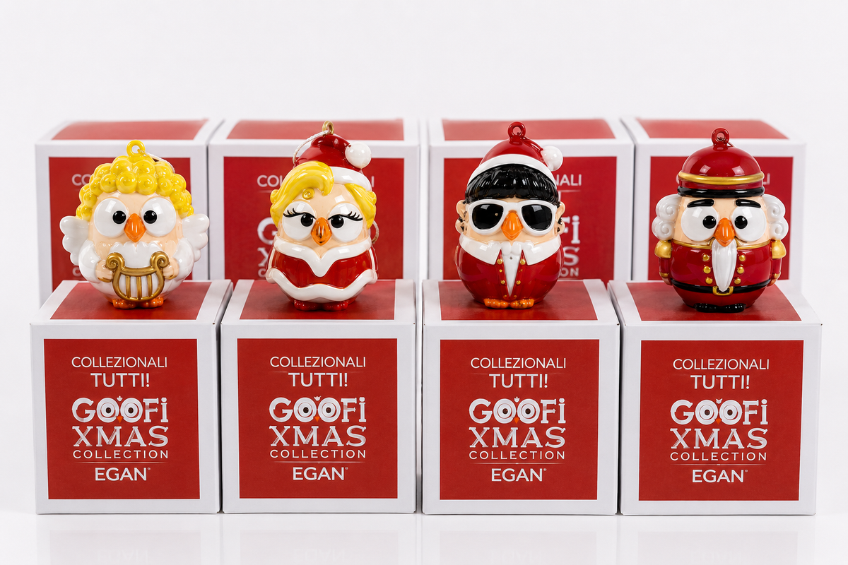 Collezione Decorazioni Natalizie in Ceramica – 24 Pezzi Assortiti, Personaggi Natalizi da Appendere, Modellati e Decorati a Mano, Addobbi per Albero di Natale e Casa 6