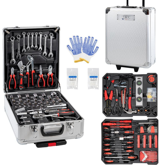 Set valigia utensili attrezzi da lavoro in cromo vanadio 849 pezzi trolley