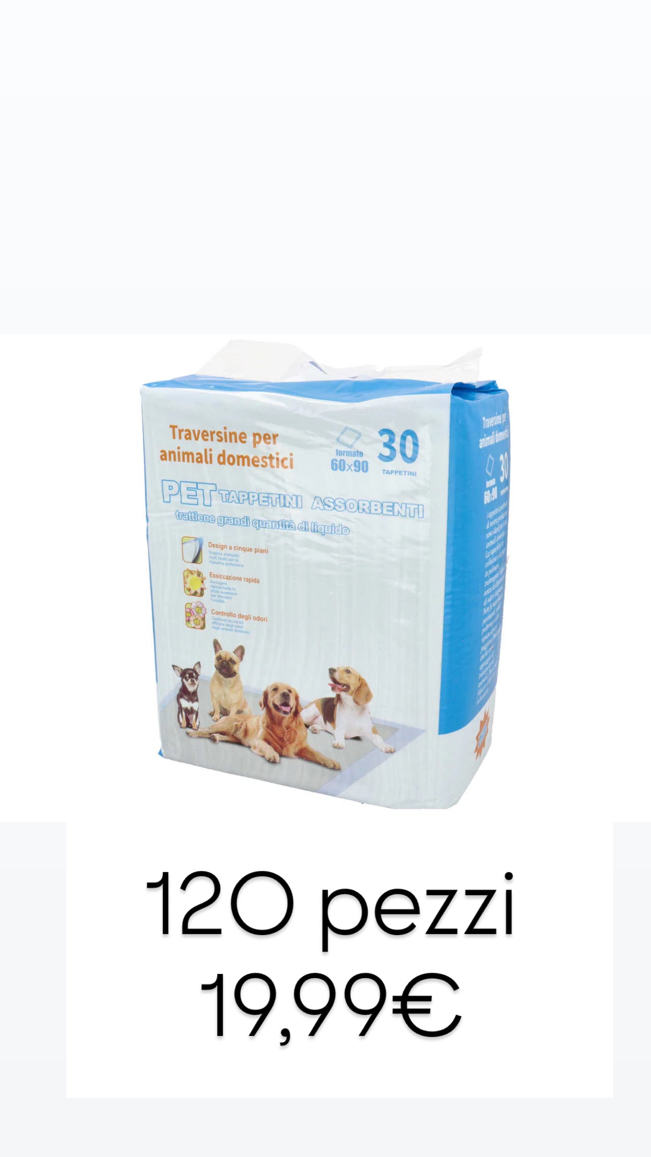 Traverse per animali 60x90cm