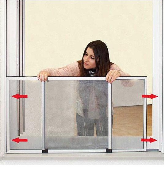 Zanzariera Estensibile Telaio Alluminio Tapparella Finestra Balcone Porta 7