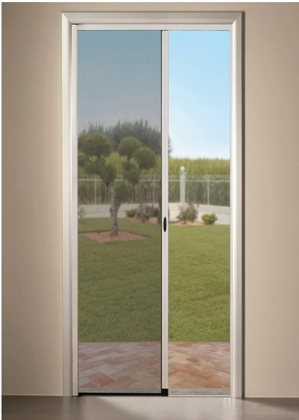 Zanzariera a Rullo per Porte e Balconi 150x250 cm  Telaio in Alluminio Riducibile e Regolabile. 5