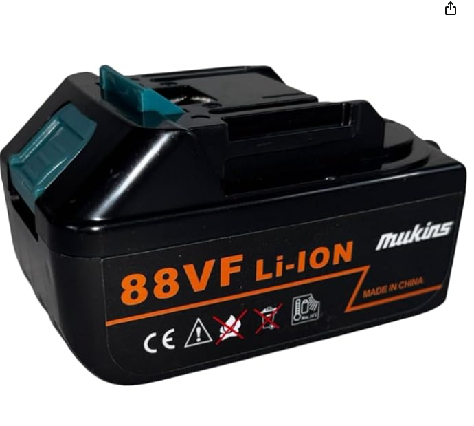 Batteria 88VF 2000mAh, Batteria di Ricambio al Litio per Forbice Potatura, Motoseghe, Trapano, Avvitatore, Altri Attrezzi da Giardino, 88V, Compatibile con Asta Prolunga 2