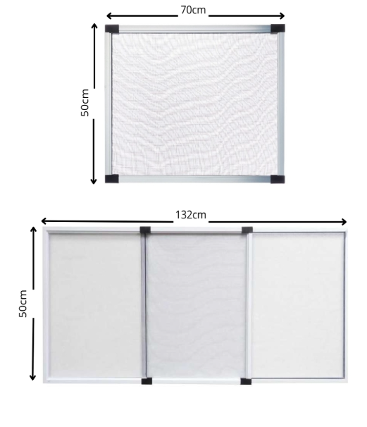 Zanzariera Estensibile Telaio Alluminio Tapparella Finestra Balcone Porta 4