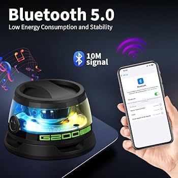 Altoparlante magnetico Bluetooth, G200 Altoparlante wireless 4