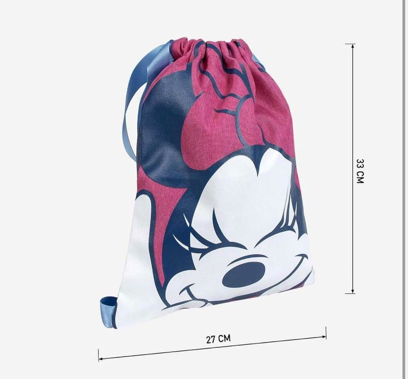 Sacca Sport Minnie Disney – Zaino con Chiusura a Coulisse 33x27 cm per Scuola, Sport e Tempo Libero 1