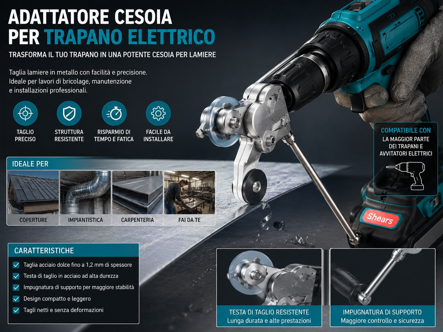 Adattatore per trapano elettrico 3