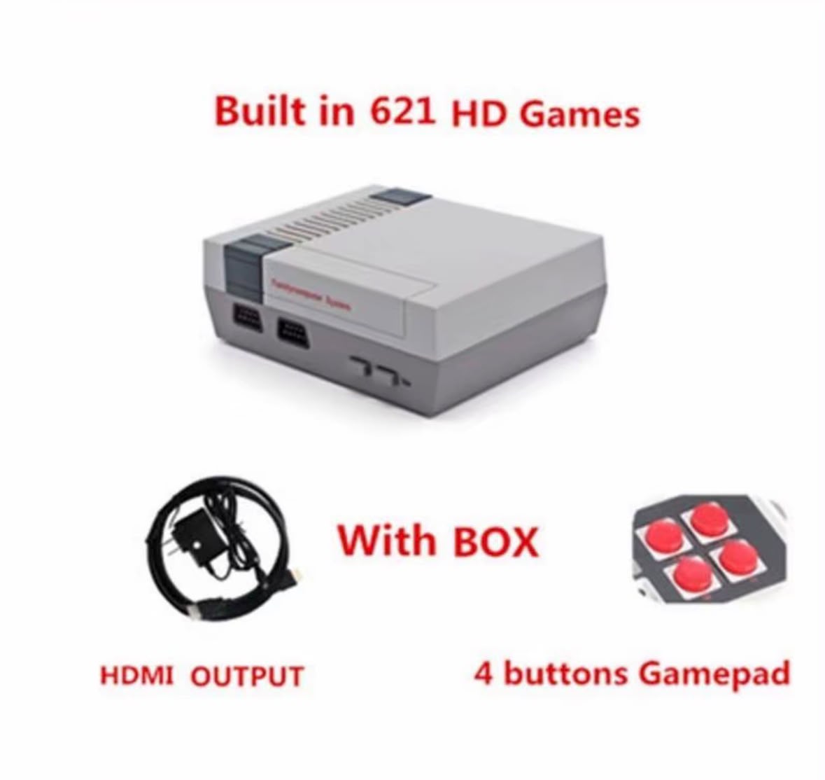 Mini Console Retrò Plug & Play con 2 Controller – Giochi Classici Preinstallati, Collegamento TV AV, Compatta e Ideale per Gioco in Famiglia 8