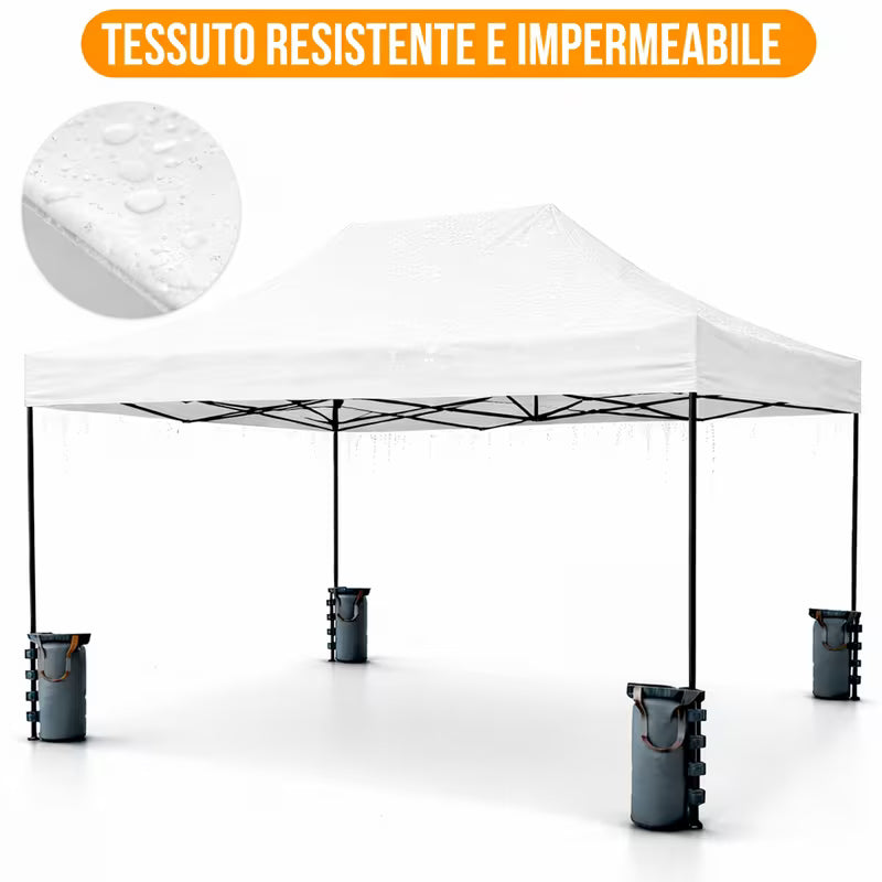 Gazebo Pieghevole 4,5 × 3 m – Struttura Professionale per Esterno 8