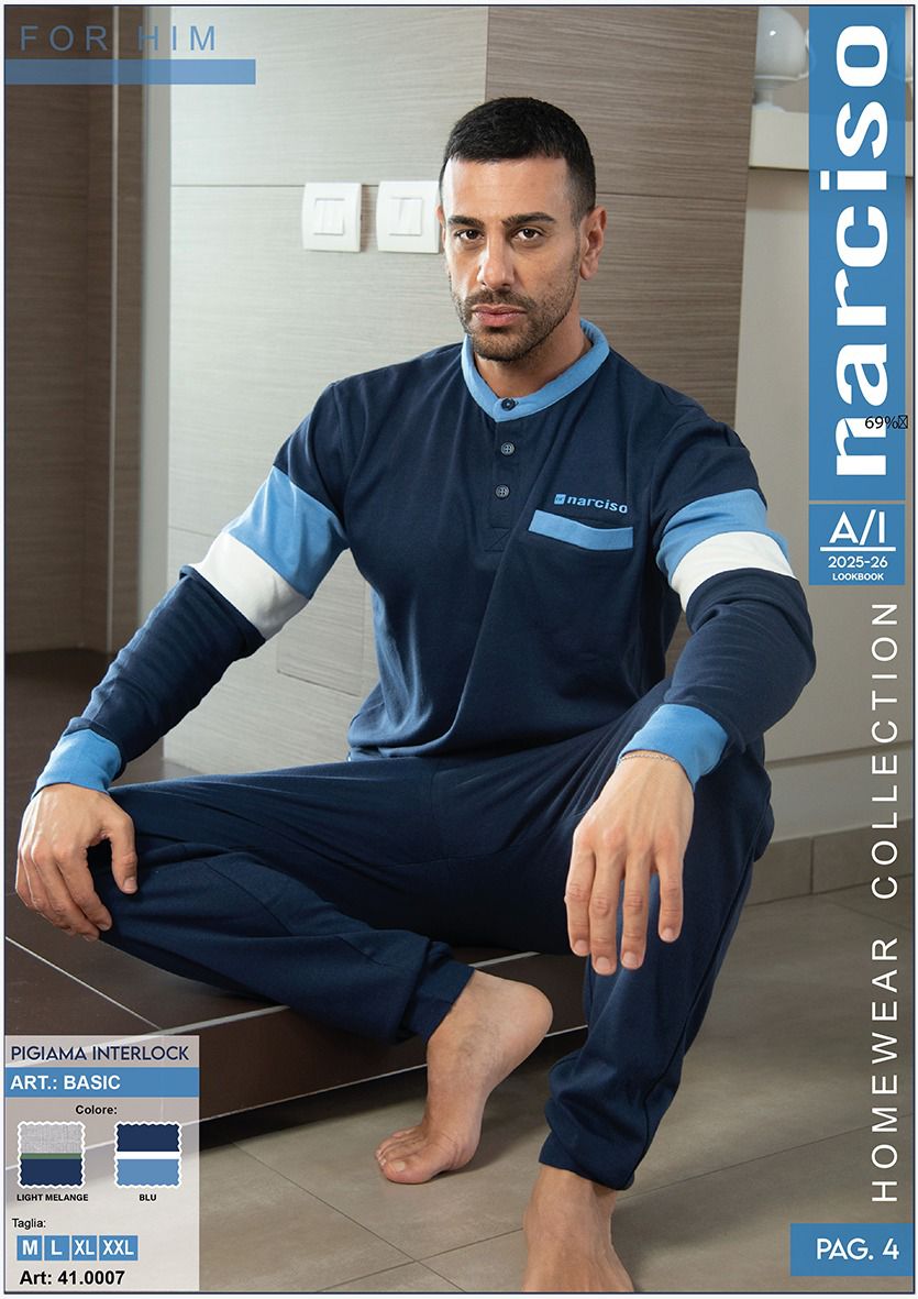 Pigiama uomo caldo cotone