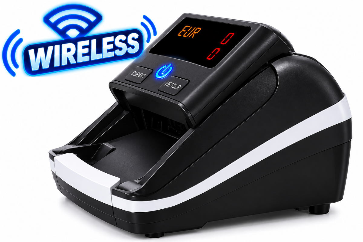Rilevatore Banconote Professionale Wireless Contabanconote Multivaluta con Controllo UV MG IR 5