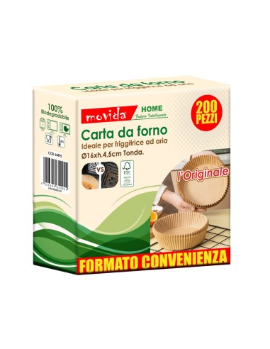 600 pezzi  carta da forno 16x4.5cm
