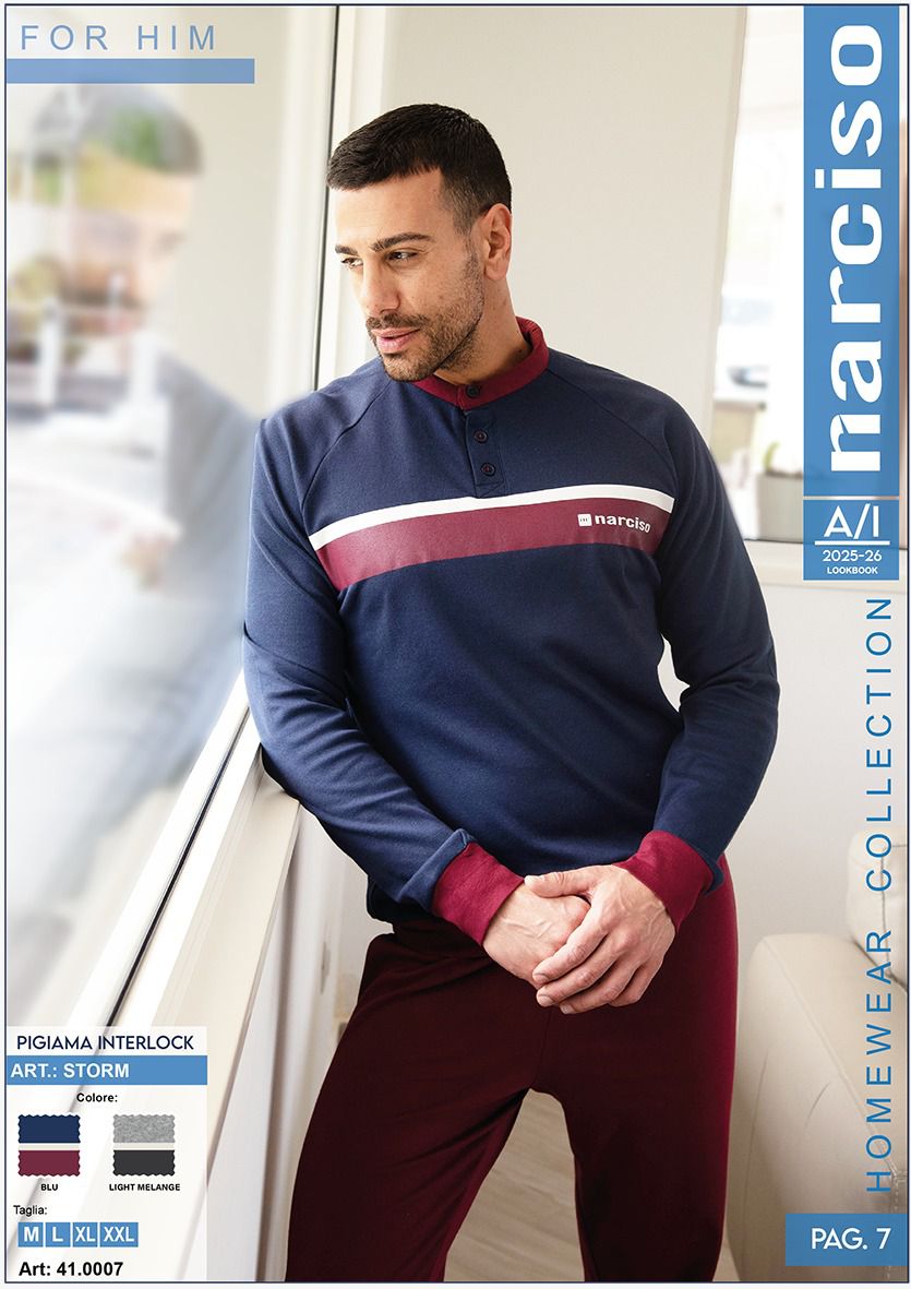 Pigiama uomo caldo cotone