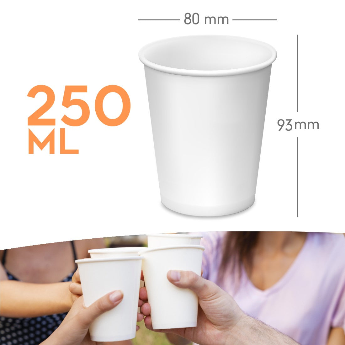 Movida 50 Bicchieri in Carta 250 ml 1