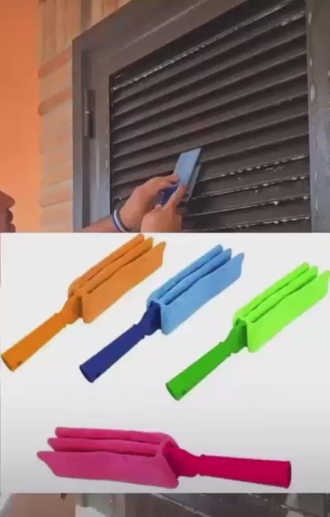 Spazzola Pulizia Persiane Pulisci Termosifone Tapparelle con Panno in Microfibra Fair