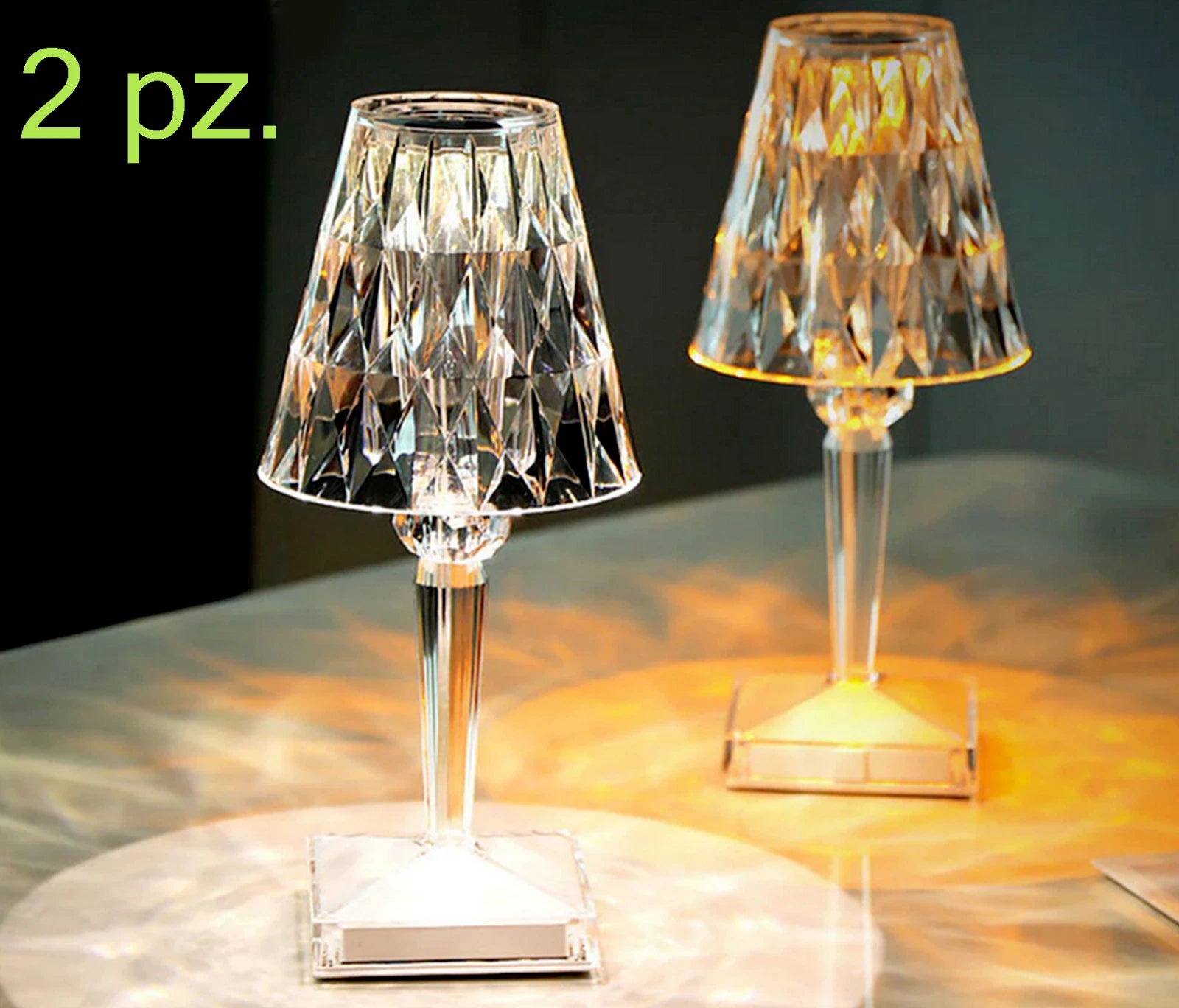 lampada da tavolo led ricaricabile touch per ristoranti bar hotel pub luce calda