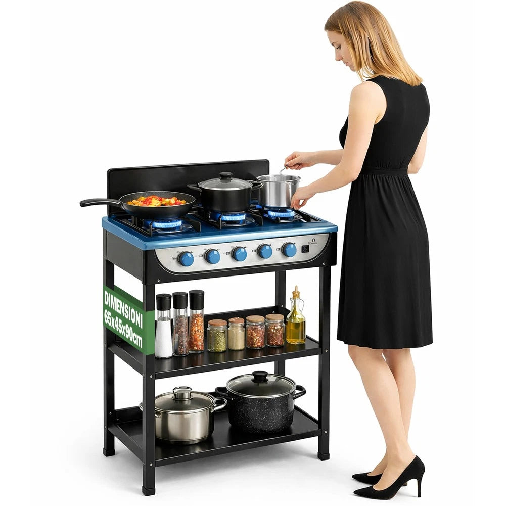 Cucina staylux 5 fuochi 940 (A) x 650 (L) x 490 (P) mm