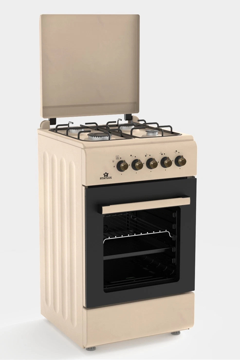Staylux Cucina a gas con forno a gas 4 Fuochi 50x50 cm