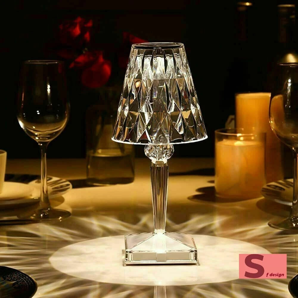 lampada da tavolo led ricaricabile touch per ristoranti bar hotel pub luce calda 3