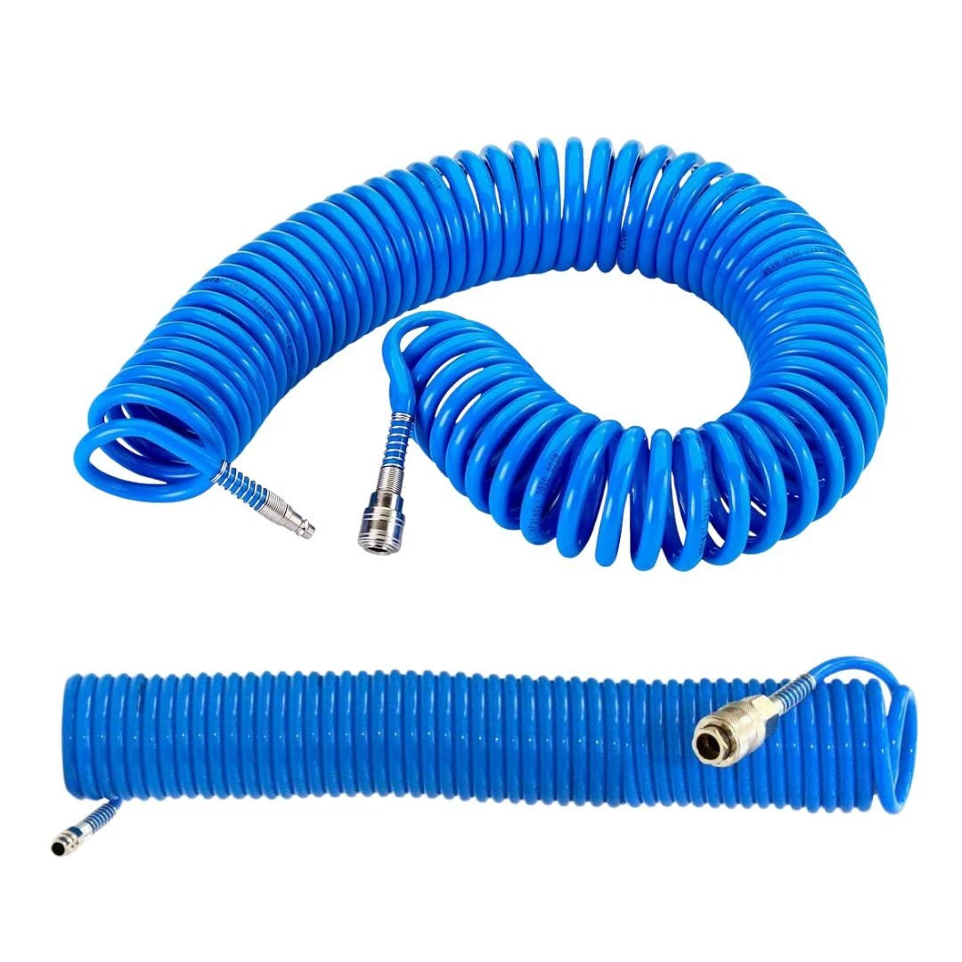 Tubo Aria Compressa 20 Metri Flessibile per Compressore Attacco Rapido 6