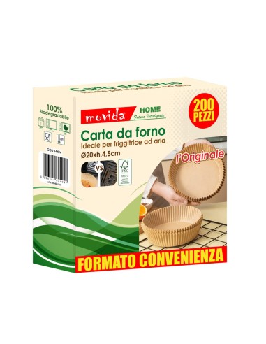 600 pezzi carta da forno  20x4.5cm