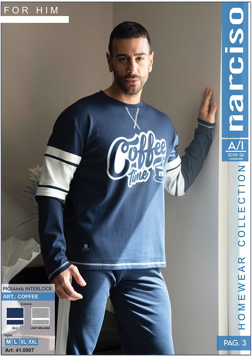 Pigiama uomo caldo cotone